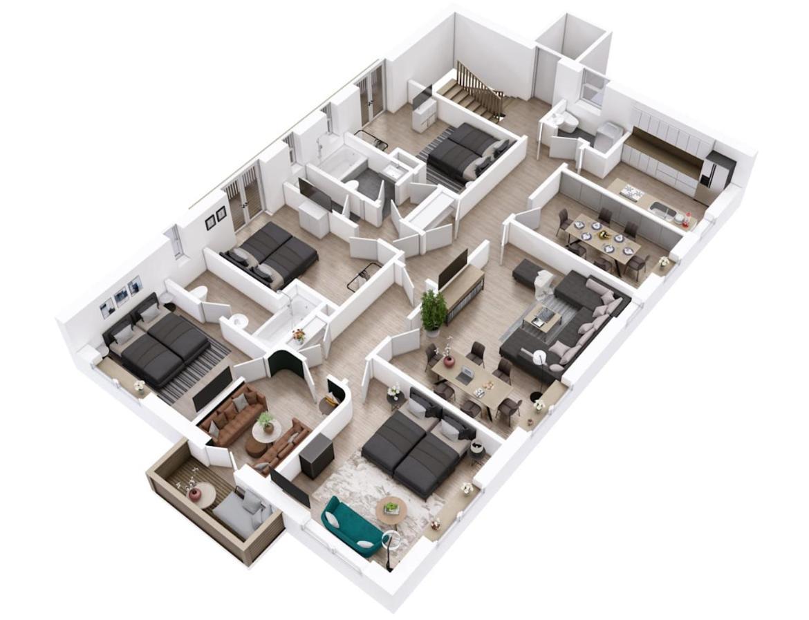 Morehome Apartments, Center,Parking 180Qm 巴特沃里斯霍芬 外观 照片